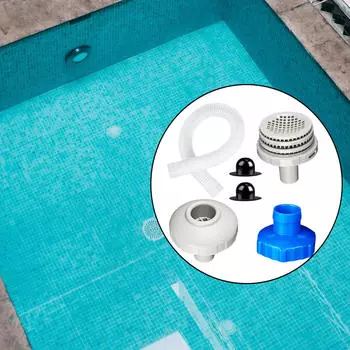 Комплекты соединителей для струи воды в бассейне, 6 шт., запасные части, адаптер, аксессуары для набора B, шланг скиммера и