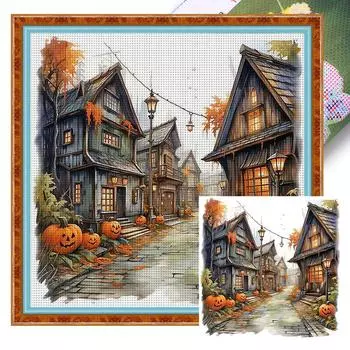 Комплекты стикеров-Kreuzstichset из ko-Baumwolle 11 CT в стиле Halloween-Ha 2
