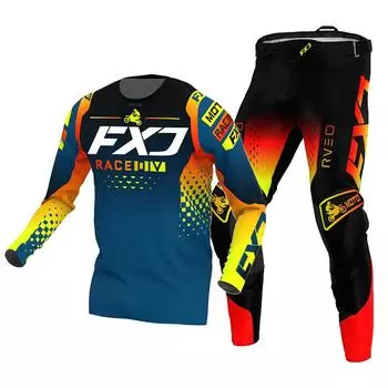 Комплекты трикотажа и брюк для мотокросса, гоночный костюм, комплект гонщика, комплект внедорожного MX Enduro MOTO, мужские комплекты, женские комплекты для горных мотоциклов для скоростного спуска S-30