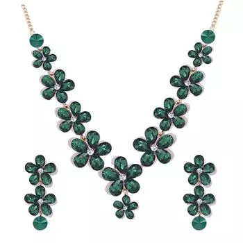 Комплекты украшений для женщин, ожерелье-чокер с кристаллами, комплект украшений с серьгами для девочек/женщин