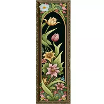 Комплект наклеек из комплекта ko-Baumwolle 11 CT Blumen-Katze Kreuzstich-Set 2