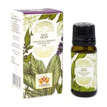 Комплекс эфирных масел (10 мл), Cold Relief Essential Oil, Vrindaam