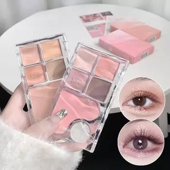 Комплексная палитра теней Light and Shadow с матовыми мерцающими тенями и румянами