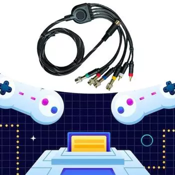 Компонентный композитный кабель Кабель для цветных мониторов Экологически чистый компонентный композитный кабель ABS для консолей MD1