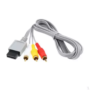 Компонентный RCA аудио-видео AV-кабель с разъемом для Wii, 5 футов