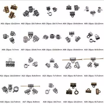 Компоненты цилиндрической подвесной головки для изготовления ювелирных изделий, аксессуары, декор своими руками A12-10pcs-8x6x5mm-B13775