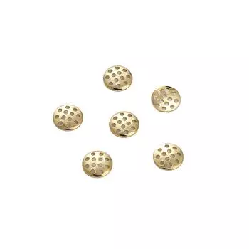 Компоненты для серег и аксессуаров для волос «Сделай сам» из меди, покрытой золотом 14 карат, в виде диска и сетки