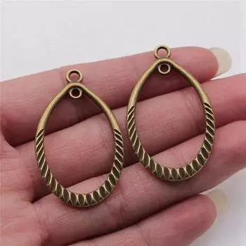 Компоненты разъема для полых сережек, кулон для телефона, подарочные ювелирные материалы A01-4pcs-26x43mm