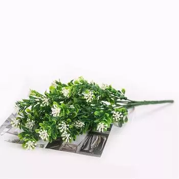 Композиция для украшения, растения, цветы, витрины, свадебный дом, имитация эвкалипта, пластик, искусственная миланская трава 32cm белый