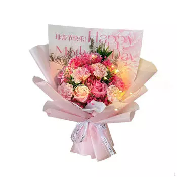 Композиция из искусственного мыла в виде цветка для различных мероприятий и собраний розовый