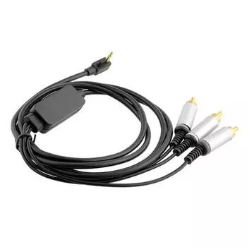 Композитный RCA штекерный переходник для PSP 2000 3000 аудио кабели кабель шнур 3 RCA AV кабель