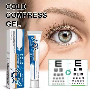 Компресс для глаз с холодом Гель для ухода за глазами Сухость глаз Зуд глаз Усталость глаз One Size синий
