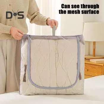 Компрессионная сумка для хранения багажа, большая вместимость, застежка-молния, водонепроницаемая ткань, компрессионный чемодан, сумка-органайзер L бежевый