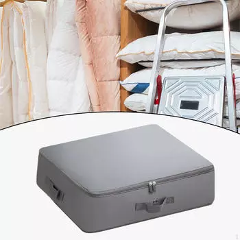 Компрессионная упаковка Cube сумка для хранения одежды контейнер для переезда органайзер для шкафа багаж L серый