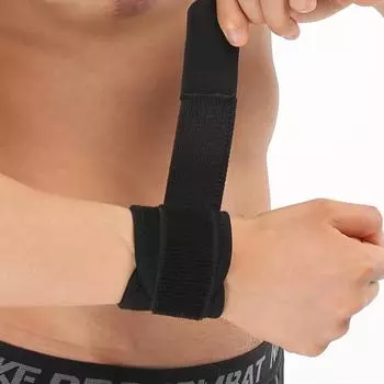 Компрессионная защита запястья, оборудование для фитнеса, тренировочная защита запястья, корсет против растяжения чёрный