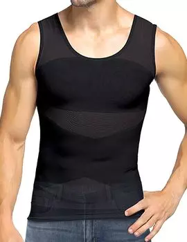 Компрессионное сжатие Сильное сжатие Компрессионное сосково-компрессионное безрукавное компрессионное нижнее белье [Ranmy Stage] Нижнее белье, мужская рубашка,