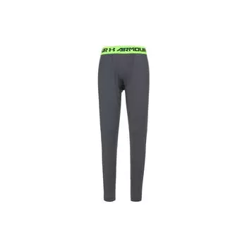 Компрессионные эластичные тренировочные брюки для фитнеса Under Armour, мужские штаны, темно-серый, флуоресцентно-зеленый 1257474-008 S