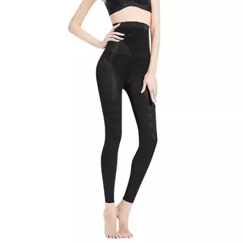 Компрессионные Аутентичные Красивые Компрессионные Компрессионные Бедра Красивые Колготки [THREEGUN] Женские Леггинсы, Ноги, Лосины, Леггинсы, Компрессионные, чёрный