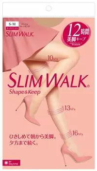 Компрессионные чулки Slim Walk Shape and Keep Чулки телесного бежевого цвета Компрессионные Красивые ноги Подтяжка бедер SM
