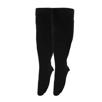 Компрессионные гольфы для варикозного расширения вен от 23 до 32 мм рт. ст. Поддерживающие чулки большого размера черного цвета 4XL 4XL