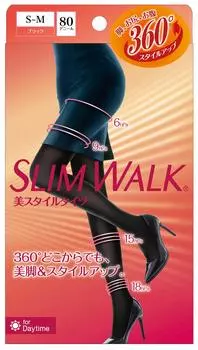 Компрессионные колготки Slim Walk Beautiful Style Колготки черные компрессионные теплые женские SM