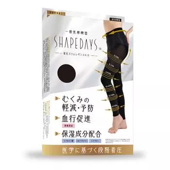 Компрессионные леггинсы Shapedays L-размера, облегающие компрессионные леггинсы, общее медицинское оборудование, черные, 80 ден [SHAPEDAYS] 4.0