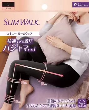 Компрессионные леггинсы Slim Walk Skinny Room Wear Black L Пижамы AskDoctors Telework