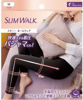 Компрессионные леггинсы Slim Walk Skinny Room Wear Black M Компрессионные леггинсы AskDoctors Пижамы Telework