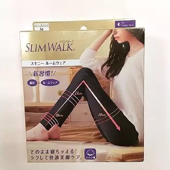 Компрессионные леггинсы Slim Walk Skinny Room Wear Black M Компрессионные леггинсы AskDoctors Пижамы Telework чёрный