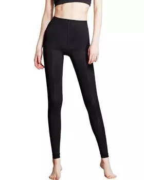 Компрессионные мягкие, но прочные, можно носить весь день, компрессионные, тонкие, всесезонные [Bambi Water] леггинсы, утягивающие, женские леггинсы, компрессионные, длинные, чёрный