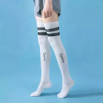 Компрессионные носки, чулки, профессиональные мужские и женские спортивные носки на открытом воздухе, повседневные полосатые хлопковые носки для бега для тренажерного зала, фитнеса и велоспорта One Size