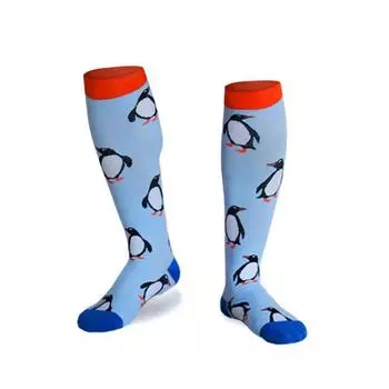 Компрессионные носки для мужчин и женщин до колена 20–30 мм рт. ст. для медсестер, беременных, бега, медицинских занятий и путешествий, занятий спортом S