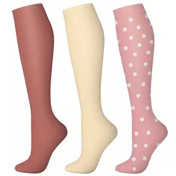 Компрессионные носки для женщин и мужчин (3 пары) ,Носки до колена для бега и путешествий One Size