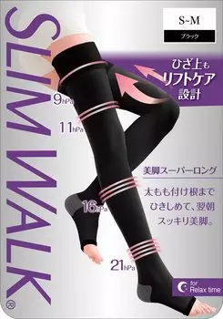 Компрессионные носки Slim Walk Beautiful Legs Super Long SM Black Sleeping Compression Socks AskDoctors