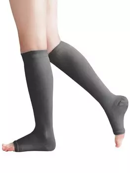 Компрессионные открытые шелковые компрессионные носки одного размера подходят под носки Made in Japan Charcoal [Maison Peony], Toe, Blend, Sleeping, Rayon, Socks,