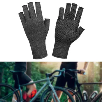 Компрессионные перчатки, игровые мужские и женские многофункциональные перчатки для велоспорта, фитнеса Gray M 8cmx17.5cm