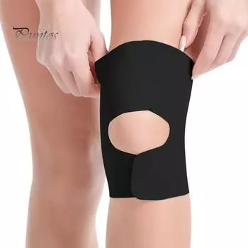 Компрессионные спортивные наколенники, облегчение боли при артрите, наколенник с двусторонними стабилизаторами для поддержки разрыва мениска бежевый