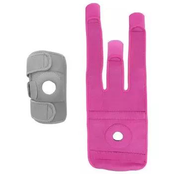 Компрессионный бандаж для поддержки колена, артрит, боль, восстановление после травм, облегчение боли, защитный бандаж Кенна Rose Red