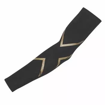 Компрессионный бандаж Times Compression Wear MCS Elite Compression Arm Guard UA3513a UA3513a XS [Two You] [Унисекс] BLK/GLD