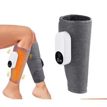 Компрессионный массажер для ног с подогревом, электрический массажер для ног, кровообращение, подушка безопасности, вибрация, облегчение боли в мышцах, расслабление UNITED KINGDOM