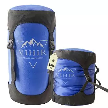 Компрессионный мешок, компрессионный мешок, сумка для хранения, большой объем [12 л 17 л 21 л], легкий, удобное хранение, водонепроницаемый, идеально подходит для походов, гор