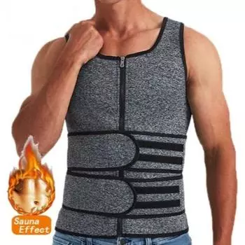 Компрессионный мужской боди-шейпер, регулируемый, для тренировок, майка, утягивающее белье, для мужчин, спортивный XL