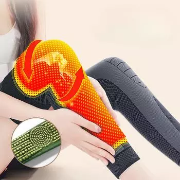 Компрессионный ремень, баскетбольные наколенники, защитные перчатки для суставов, мужские и женские удлиненные морозостойкие теплые спортивные гетры M