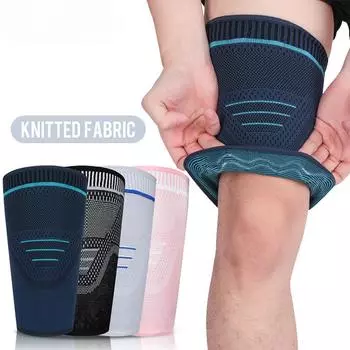 Компрессионный рукав для бедра, компрессионный рукав для подколенных сухожилий для облегчения боли в квадрицепсах, бандаж для защиты ног от напряжения мышц для женщин и мужчин M