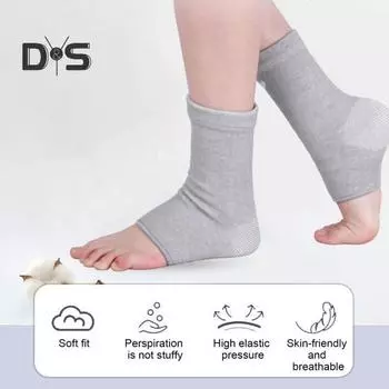 Компрессионный рукав для голеностопного сустава при подошвенном фасциите, открытый носок, щиколотка, рукав для свода стопы, поддержка голеностопного сустава при тендините, артрите, облегчение M