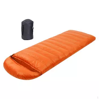 Компрессионный спальный мешок для мужчин и женщин, идеальный для походов оранжевый