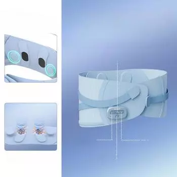 Компрессионный термозащитный пояс EMS, импульсный массажный пояс, вибрационный массажер для талии, поддержка защиты, регулируемая окружность талии Rechargeable massage belt