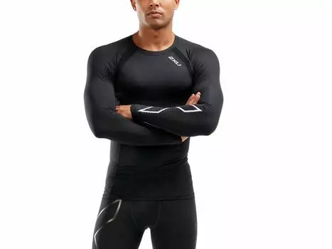 Компрессионный топ Times Compression Wear с длинными рукавами MA2308a MA2308a XS [Two You] [для мужчин] BLK/SIL