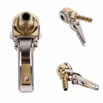 Компрессор надувной быстросъемный клапан для шин Воздушный патрон Штуцер для накачивания шин Насадка для накачивания шин Клапан для накачивания шин золотой/серебряный