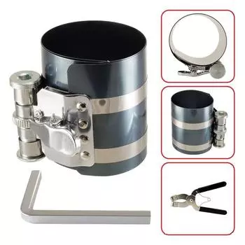 Компрессор поршневых колец 3 дюйма с установщиком, трещоточные плоскогубцы, съемник, расширитель, инструмент для двигателя